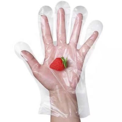 China Household HDPE Clear Color Plastic Polythene Kitchen Cleaning Restaurant Waterproof Disposable PE Gloves for sale