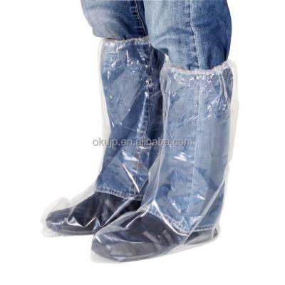 China Disposable Overboots Elastic Farm Top Disposable Plastic Heavy Duty Overboots Shoe Cover for sale