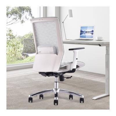 China (Size) 2023 Adjustable Modern Heavy Duty Modern Ergonomic White Mesh Swivel Office Chair Manufacturer for sale