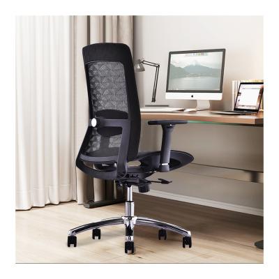 China (Size)Adjustable Ergonomic Executive Fabric Mesh Office Guest Chair With Lumbar Support Back Support Deluxe Swivel Chair for sale