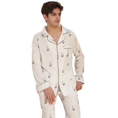 China Wholesale QUICK DRY Couples Animal Print Men Set Loungewear Couples Pajamas Sets Lovers Night Wear Two Piece Sleepwear for sale