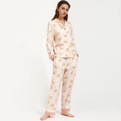 China QUICK DRY Jane Loungewear Pajamas Two Piece Sets Night Wear Set Women's Cotton Pajamas Wholesale Sleepwear for sale