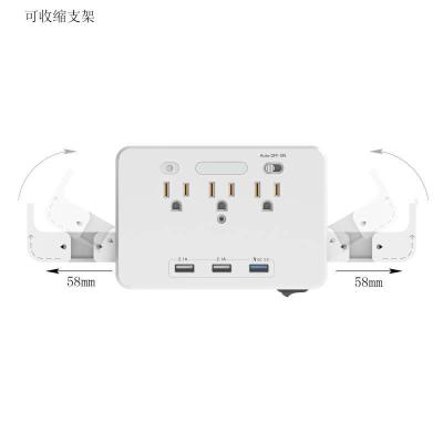 China 38W Fast Charger Residential/Multi-Purpose Hot Selling Multi-Function Wall Socket for sale