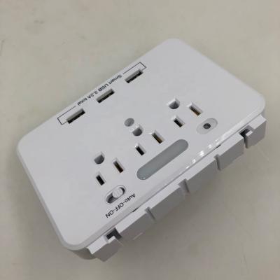 China Portable USB 5 Strips And 6 Power Usb Outlet 5 Outlet Mountable Multiple Quick Charger Proof Extension Cord Socket for sale