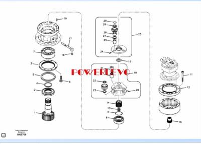 China Oem Final Drive Gear Box With First Sun Gear For  Ec210 Ec210b EC210 EC210B for sale