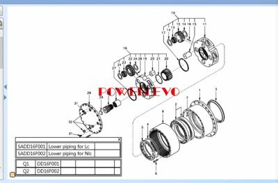 China first carrier Swing Gearbox Excavator for  ec210 ec210b EC210 EC210B for sale