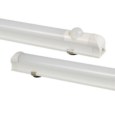 China Hotel Scoden Warehouse LED Induction Lamp Tube T8 Integrated Lamp Approval High Power 22W-60W Option Linkable Integrated Batten Light for sale