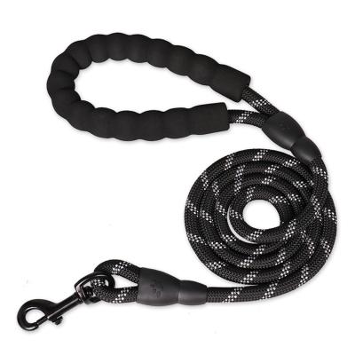 China Thoughtful Wholesale Strong Durable Pulling Padded Thoughtful Round Handle Rope Dog Leash Climbing Leads for sale