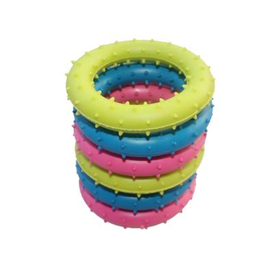 China New Viable Wholesale Best Selling Smart Pet Toys Products Price Bottom Pet TPR Circle Toys for sale