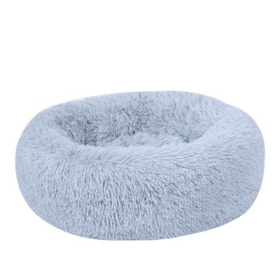 China High Quality Viable Kitty Cozy Sleeping Round Kennel Cushion Plush Pet Bed For Dogs Cats for sale