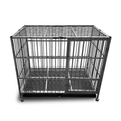 China Amazon Hot Selling Viable Easy To Assemble Heavy Duty Strong Metal Dog Crate Cage Kennel Playpen For Large Dogs Cats for sale