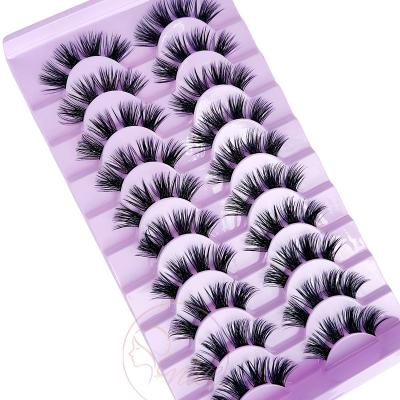 China Mink Eyelashes Cluster That Good Quality Fluffy Look Like Tapered Eyelash Kit Natural Soft Handmade Extension 6D Volume Eyelash Clusters Package for sale