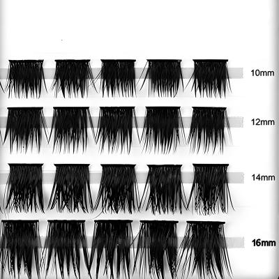 China 2023 New Good Quality Wide Rod Individual Eyelash Extension 3D Dramatic Black Group Lashes Volume Eye Lashes Extensions for sale