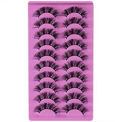 China OEM Good Quality Custom Russian Volume Strip Lashes D Loop Like Tapered Eyelash Extension Natural Look Fluffy Lashes for sale