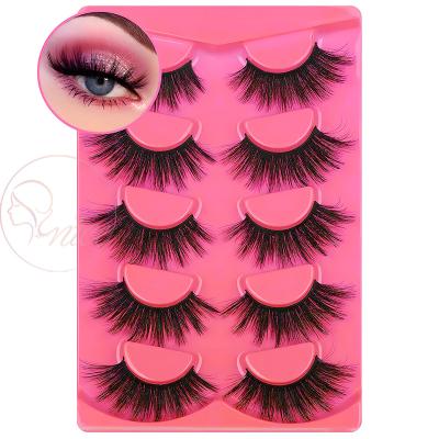 China OEM Good Quality Dramatic Strands Volume Fluffy Tapered Lashes 20mm Long 5 Pairs Pack Customizable for sale