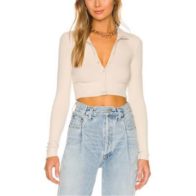 China OEM Breathable ODM Custom Long Sleeve Knitted Turtle Neck Crop Tops Sweater For Women for sale