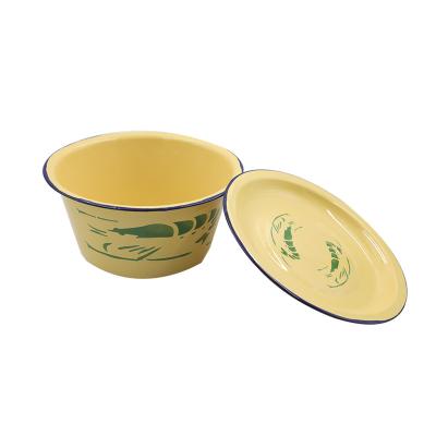 China Viable Promotion Of High Quality Decorative Enamel Finger Bowl Enamel Bowl for sale