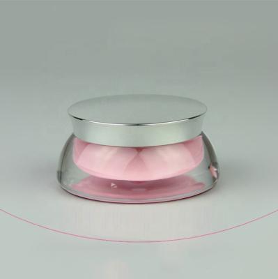 China Wholesale 15g 30g Skin Care Cream Smudge Plastic Acrylic Cosmetic Jar With Lid for sale