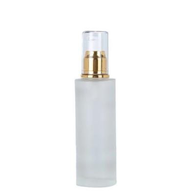 China Wholesale 20 30 40 60 80ml Cosmetic Frosted Clear Sub-package Base Lotion Bottles Glass Spray Bottle For Cosmetic Packaging for sale