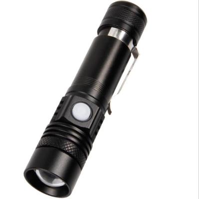 China USB 18650 Battery Portable Powerful Rechargeable Outdoor Multifunctional Rising Zoomable Flashlights Camping Torch Lights for sale