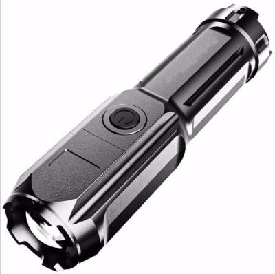 China Portable Waterproof LED USB Rechargeable Lamp Lights Portable Telescopic Zoom Flashlight Mini Torch for sale