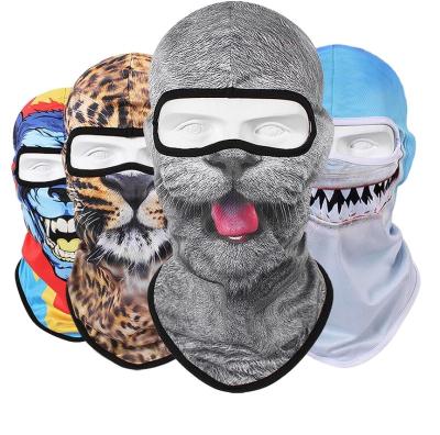 China 3D Face Mask Summer Outdoor Sports Animal Head Breathable Cooling Hiking Camping Cycling Hood Hat Halloween Party Bandana Magic Scarf for sale