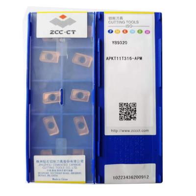 China Original Metalworking Tool ZCCCT CNC Inserts APKT11T316-APM YB9320 Special For Stainless Steel for sale