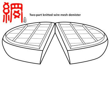 China Easy To Clean Top Assembling Demister Pads Manufacturer (DN4400mm-5200mm) for sale