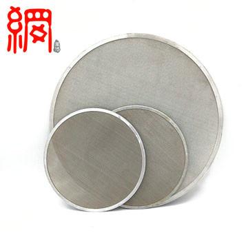 China Pipeline Construction 304 Stainless Steel Wire Mesh Filter Discs With Frames for sale