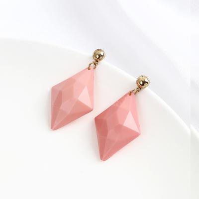 China Cute Korea 2022 Acrylic Loose Geometric Resin Stud Earrings Acrylic Earrings For Women for sale