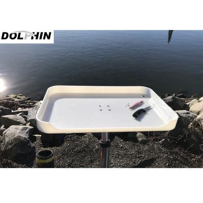 China Aluminum Dolphin T Top Adjustable Fishing Boat Bait Board Net Table for sale