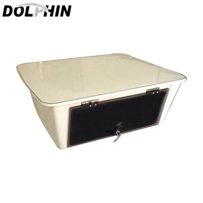 China 6063 Dolphin Boat T Top Aluminum Electronics Plastic Tubing Accessory Storage Box for sale