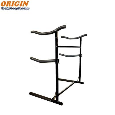 China Can be used indoors or outdoors T6061 heavy duty free standing aluminum storage rack for 3 kayaks or canoes for sale