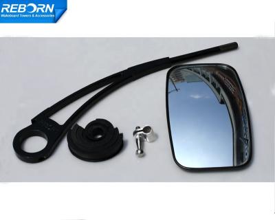 China Origin OWT-MAI Wakeboard Corner Free Adjustable Turn Mirror Arm Glossy Black With Safety Mirror for sale