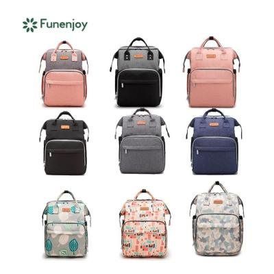 China With Multifunction Waterproof USB Diaper Bag Backpack With Large Hutch Travel Baby Diaper Bags Mommy Bag With USB Charging Port for sale