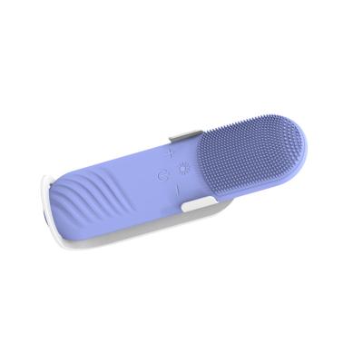 China White Electronic Face Label Brush Skin Care White Electronic Face Label Brush Skin Massager Vibration DEEP CLEANSING Facial Cleansing Brush for sale