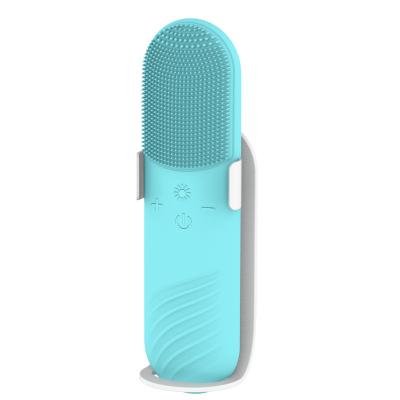 China USB Rechargeable DEEP CLEANING Waterproof Cleansing Brush Mini Electric Silicone Sonic Facial For Face Cleaning for sale