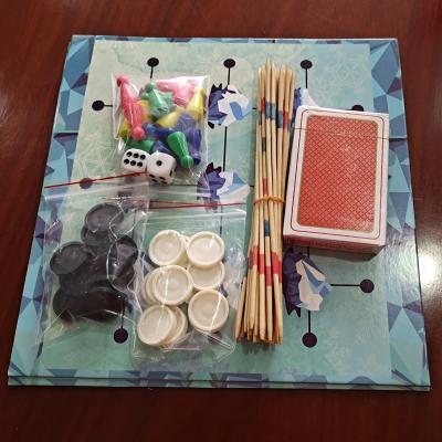 China 127 Pcs Multi Game Set Home Multi Board Games Set With Controllers And Carving for sale