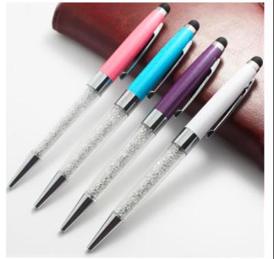 China office & School Pen Metal Pens Crystal Ball Pen with Gold Crystal Pen for sale