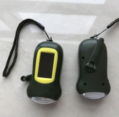 China Solar Emergency Dynamo Flashlight With EMC / PAHs /RoHS Report for sale