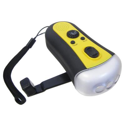 China PORTABLE Emergency Hand Crank Radio with LED Flashlight Torch for sale