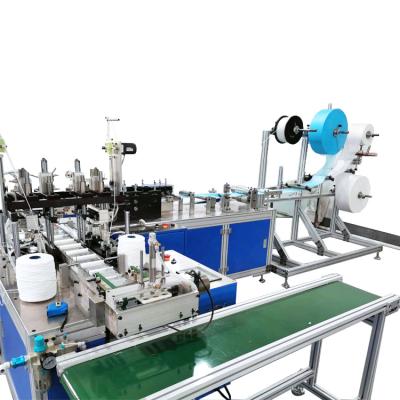 China Factory 1+1 Automatic Disposable 3 Ply Nonwoven Masks Making Machine 3ply Face Mask Making Machine Source Maker for sale