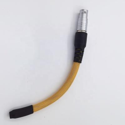 China Consumer Electronics Circular 12 Pin Cable Push Pull Cable With Nylon Woven Jacket for sale