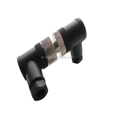 China M12 Automotive Circular Connector Female 90degree Screw Terminal for sale