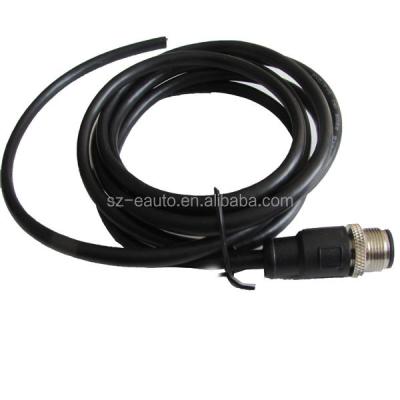 China AUTOMATION m12 plug overmolded male dual cordsets, m12 cable for sale