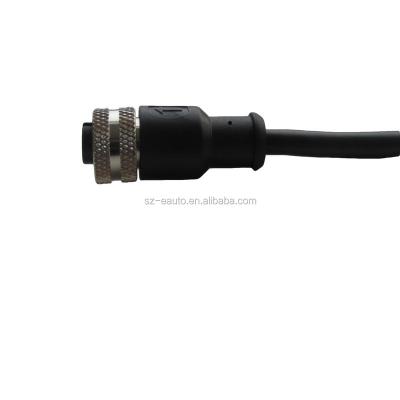 China Automation industry shielded m12 5 pin connector patch cables with ip67 male female cable connector for sale