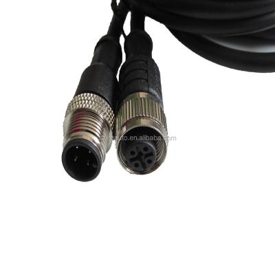 China Automotive A Coded B Coded D Coded M12 Industrial Ethernet Connector Cable for sale