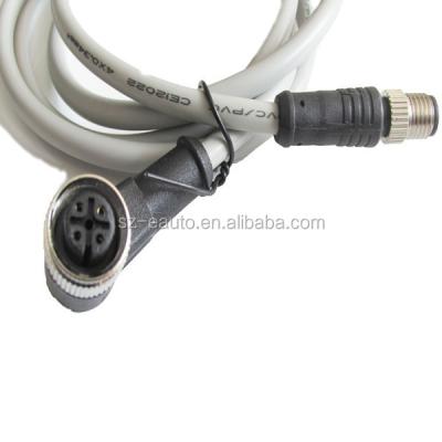 China m12 copper cableassemblies extebsuib and patch cables m12 cable connector for sale