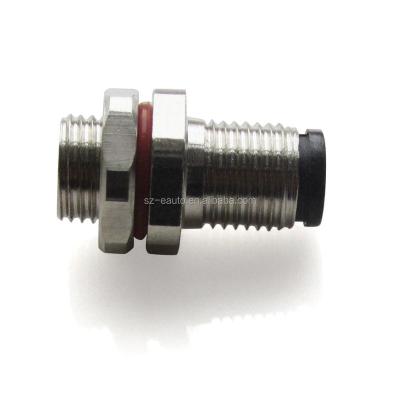 China Automotive bulkhead m5 male wiremount connector for sale