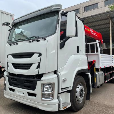 China Aluminum Alloy 10 Ton Isuzu GIGA VC61 Crane Truck With 6UZ Engine for sale